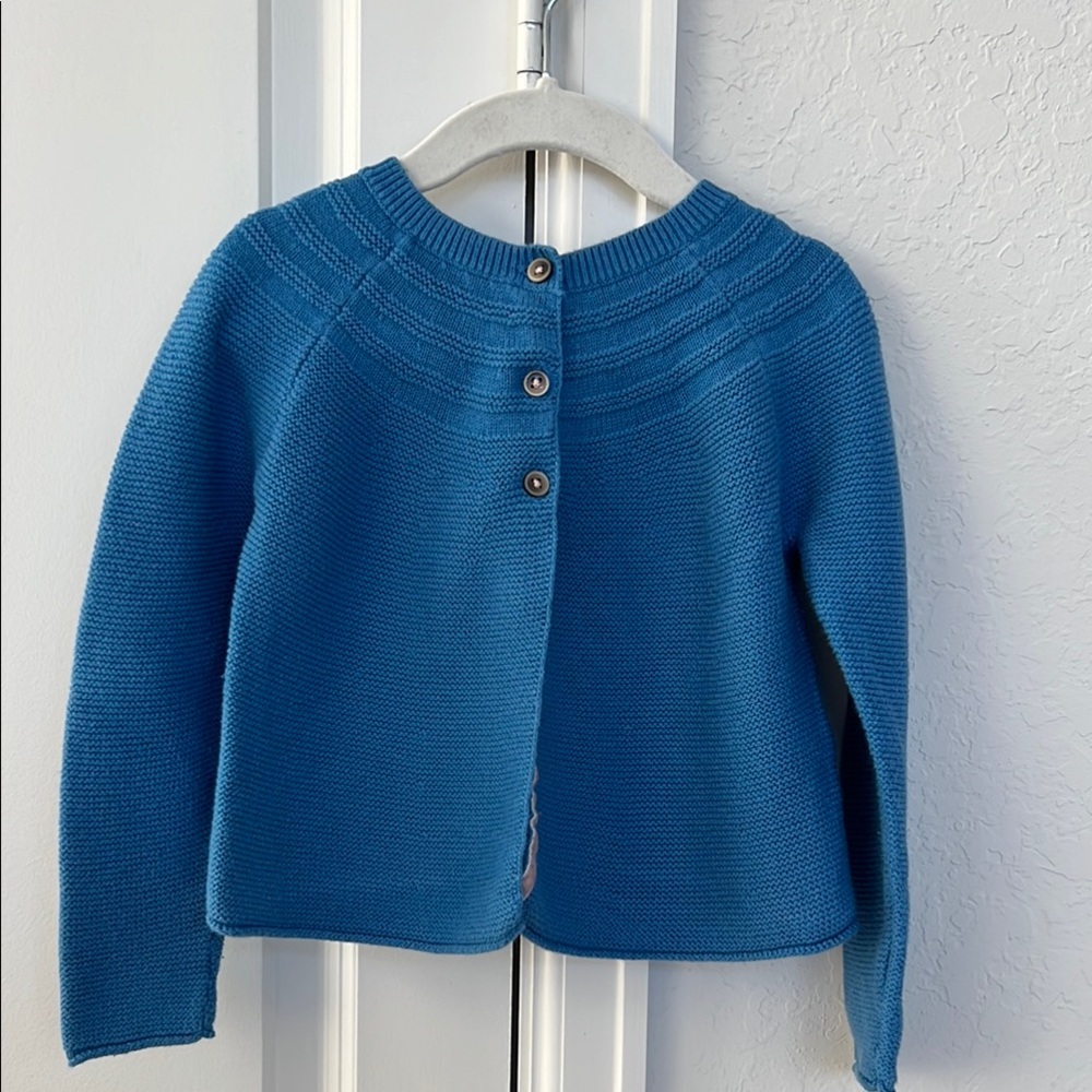 Mini Boden  Blue Knit Cardigan